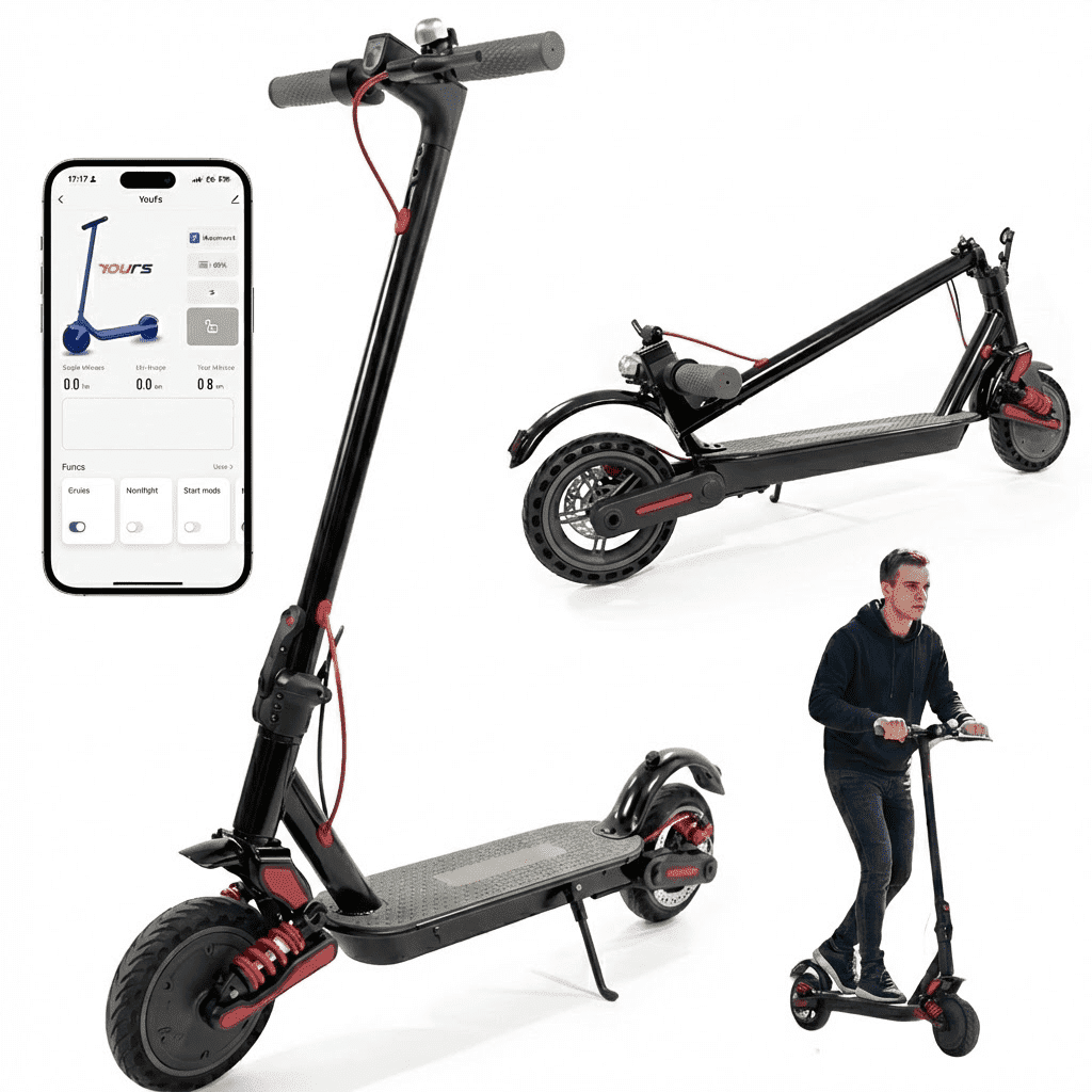 SMATEIGHT 500W 8.5-Inch Folding Electric Scooter