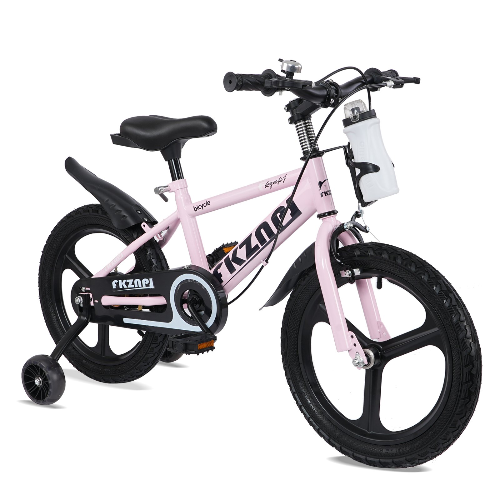 SMATEIGHT Kids Bike with Training Wheels — Pink