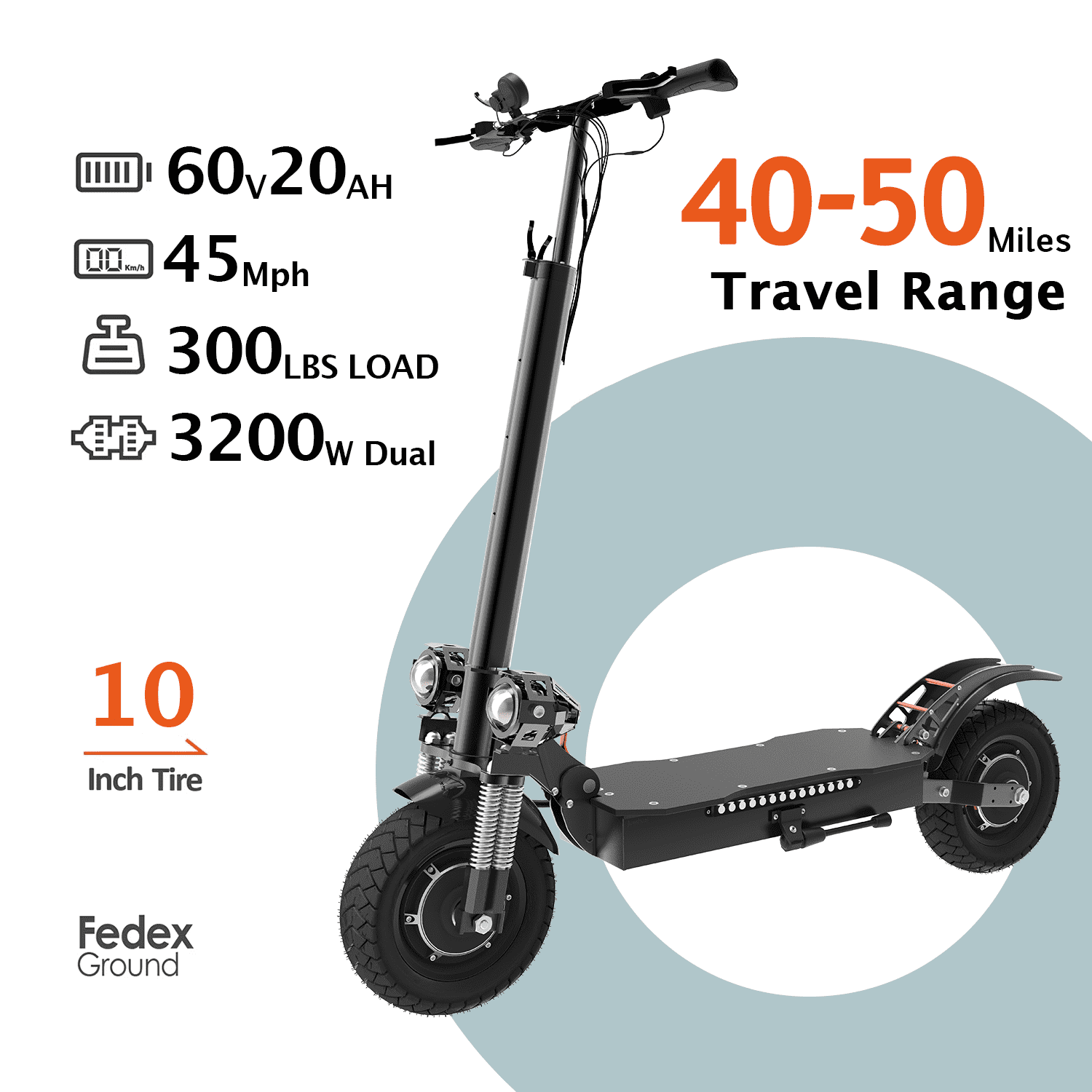 SMATEIGHT 3200W all-terrain electric scooter